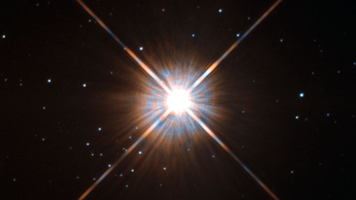 Proxima Centauri, the nearest star to the Sun, imaged by the Hubble Space Telescope